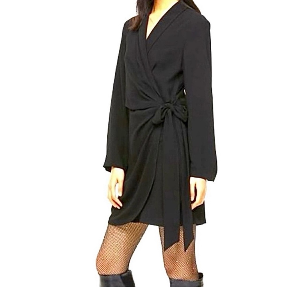 NWOT- H&M Wrap Front Jacket Dress-XS